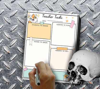 Organizing Teacher Tasks Notepad, Perfect Gift for Teacher Appreciation