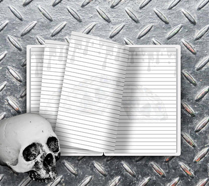 Boujie Diamond Skeleton Notebook Writing Journal, Lined Notebook for Personal Task and Notes, Keep Track of Your Daily Life