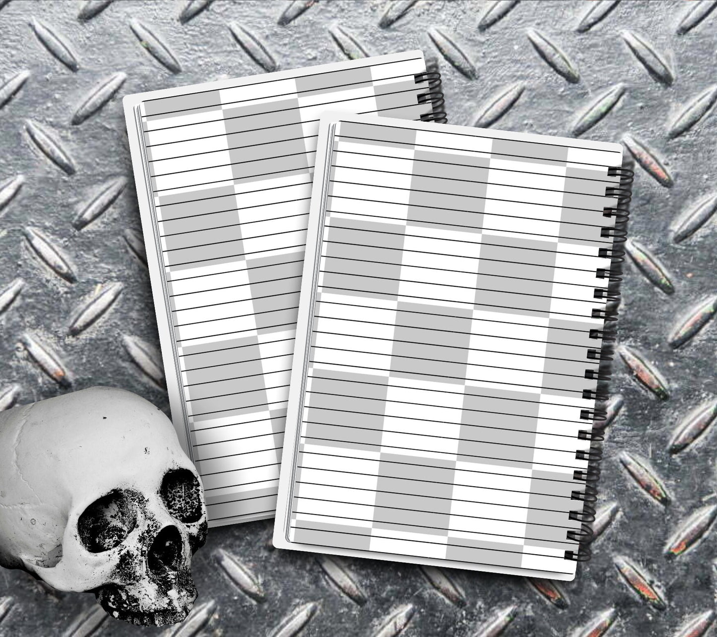 Funny Graffiti Skeleton Notebook Writing Journal, Lined Notebook for Personal Task and Notes, Keep Track of Your Daily Life