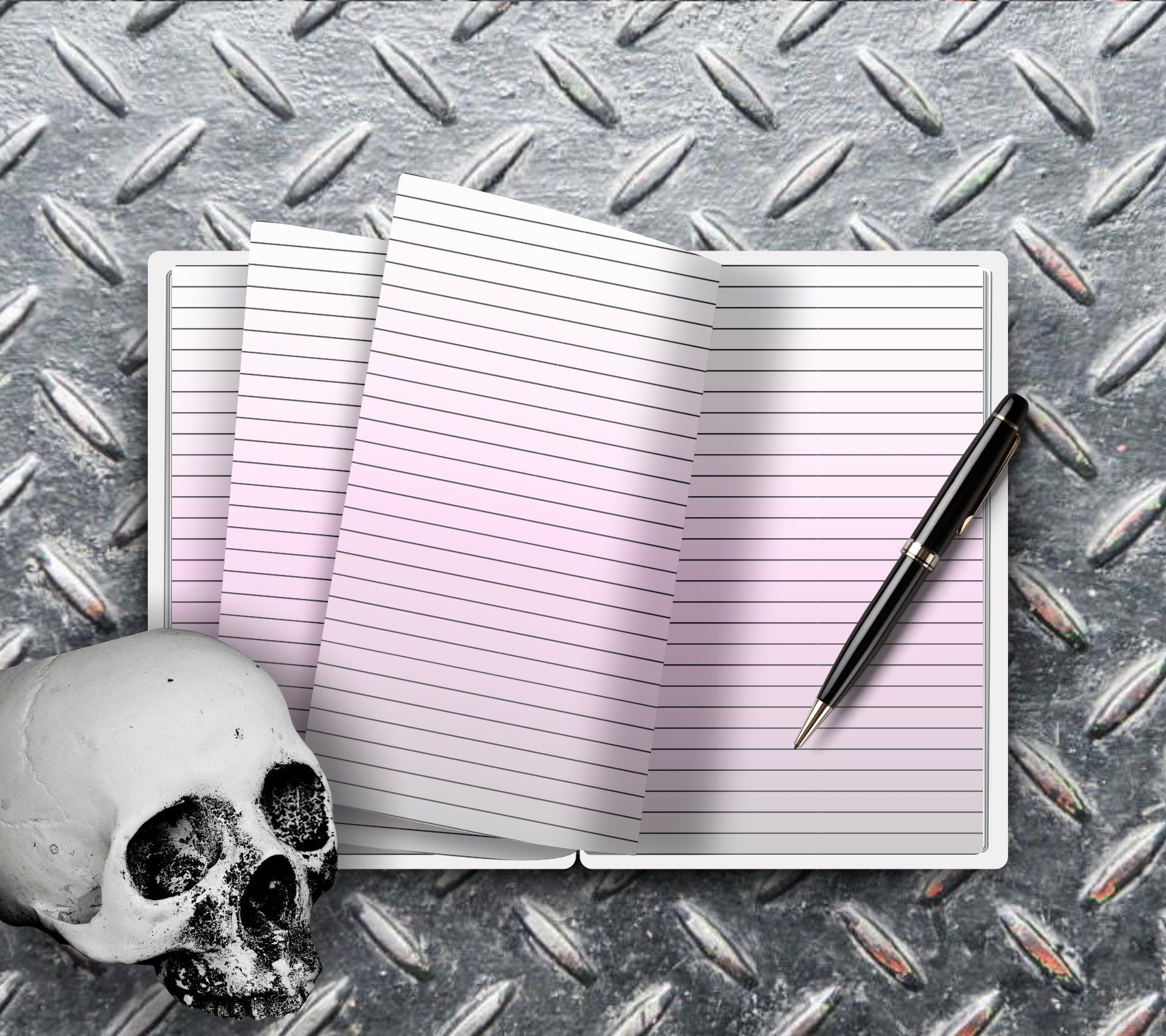 Gothic Spirit Board Notebook Writing Journal, Lined Notebook for Personal Task and Notes, Keep Track of Your Daily Life