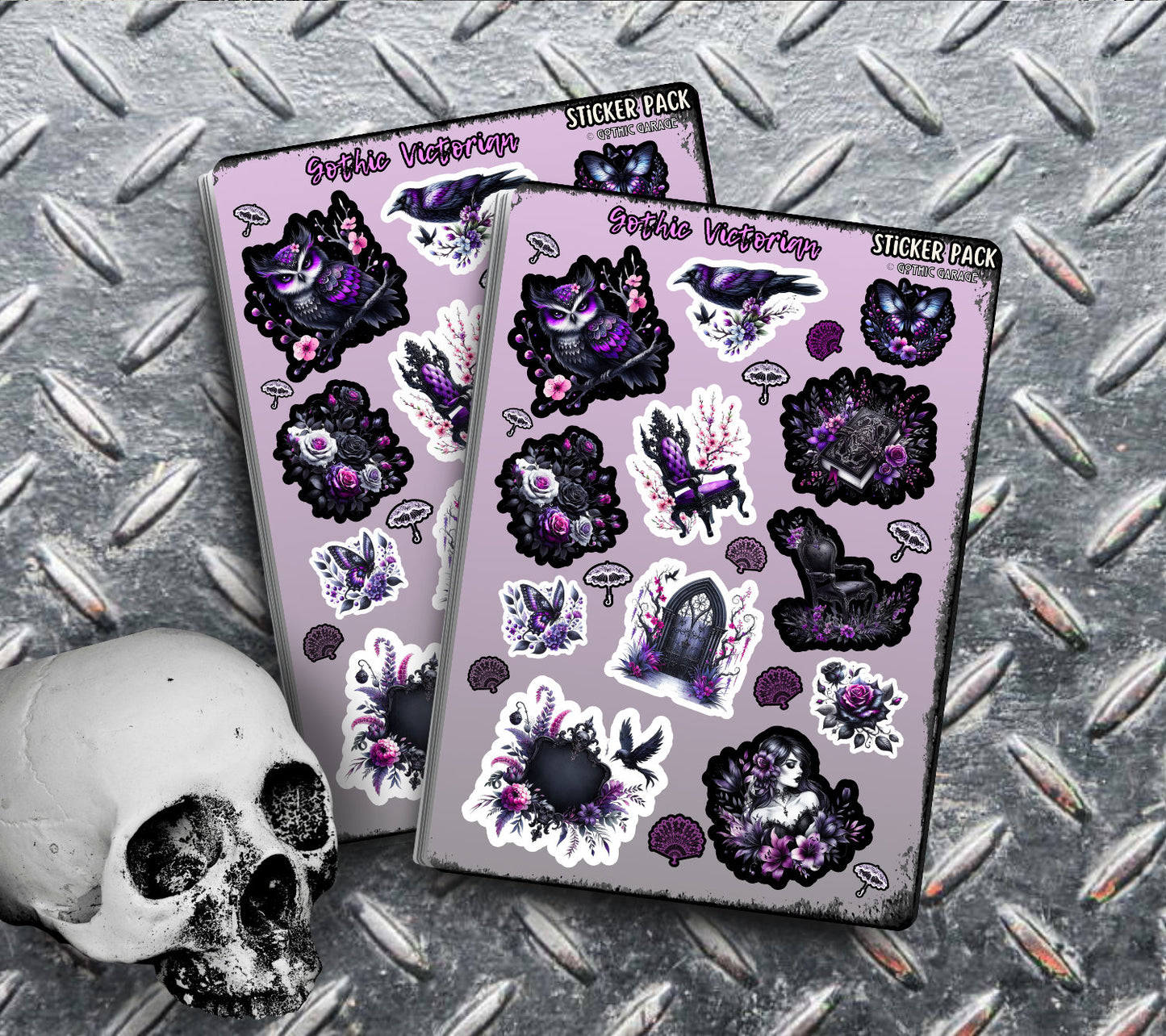 Gothic Victorian Sticker Sheets for Collecting and Scrapbooking - High-Quality, Vibrant Designs, Perfect Budget Friendly Gifts