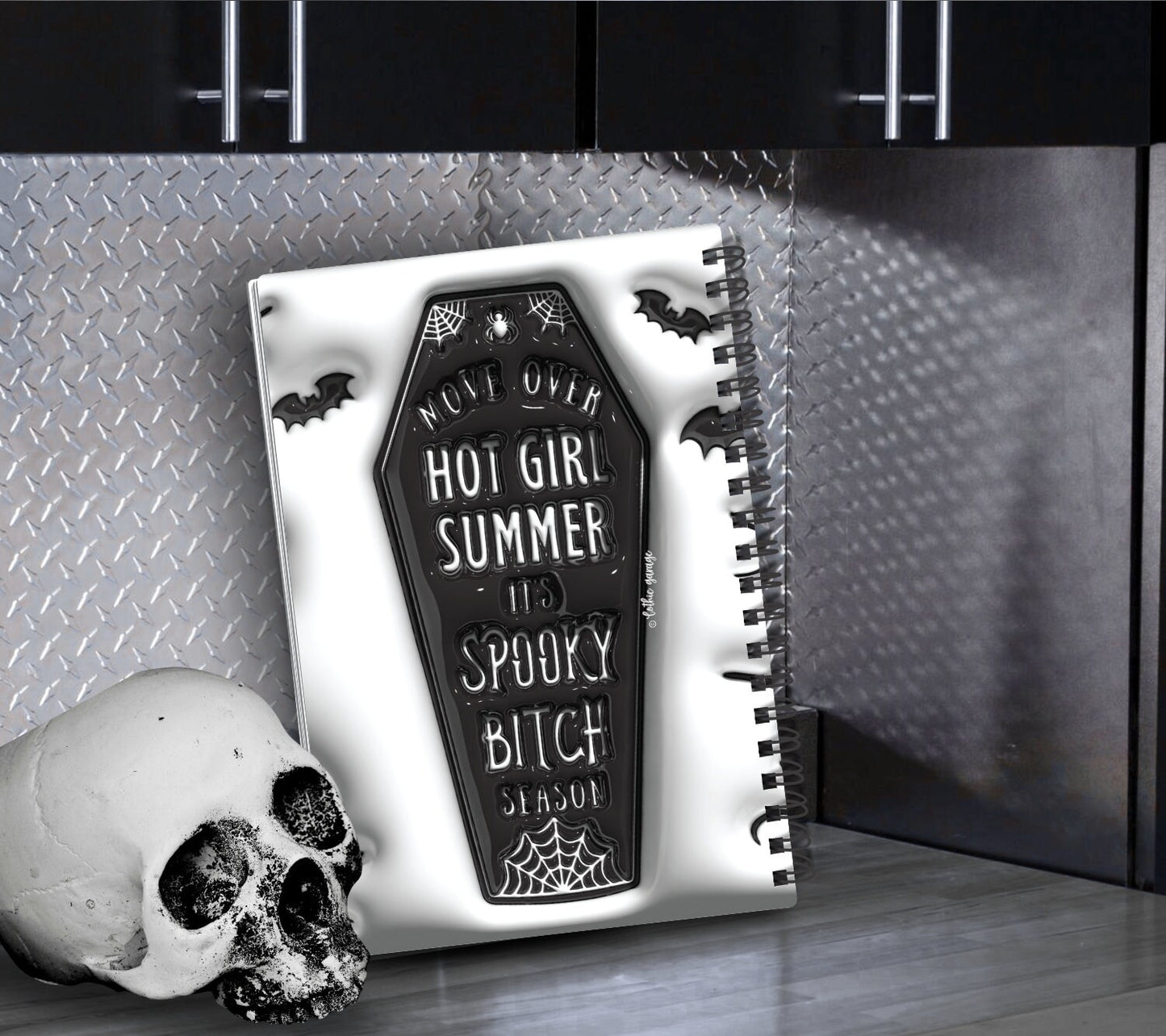 Gothic Spooky Bitch Season Reusable Sticker Book, Gothic Vibe Sticker Album, Perfect Gift to Personalize for Goth Lovers & Sticker Collector