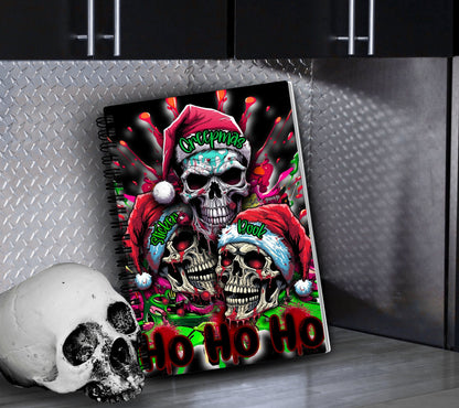 Merry Creepmas Skulls Reusable Sticker Book, Gothic Vibe Sticker Album, Perfect Gift to Personalize for Goth Lovers & Sticker Collectors