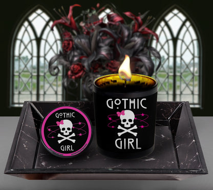 Cute Gothic Girl Candle, Perfect Allure to Goth Home Decor for a Luxurious Experience, High-Quality Personalized Unique Goth Gifts