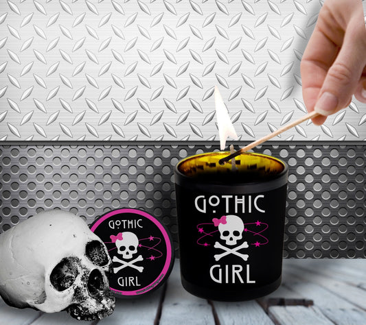 Cute Gothic Girl Candle, Perfect Allure to Goth Home Decor for a Luxurious Experience, High-Quality Personalized Unique Goth Gifts