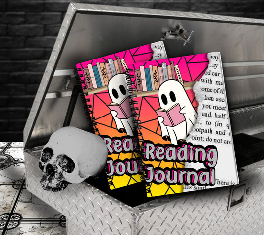 Spooky Reading Journal, Journal Your Favorite Book Reviews, Perfect Gift for Book Lovers and Readers