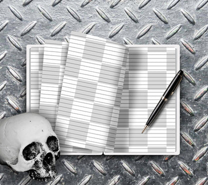 Funny Graffiti Skeleton Notebook Writing Journal, Lined Notebook for Personal Task and Notes, Keep Track of Your Daily Life