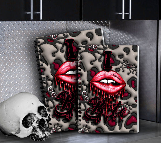 Biting Spiders Reusable Sticker Book, Gothic Vibe Sticker Album, Perfect Gift to Personalize for Goth Lovers & Sticker Collectors