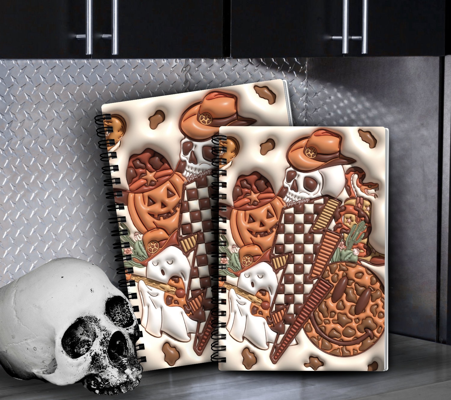 Happy Fall Country Collage Reusable Sticker Book, Spooky Vibe Sticker Album, Perfect Gift to Personalize for Sticker Collectors