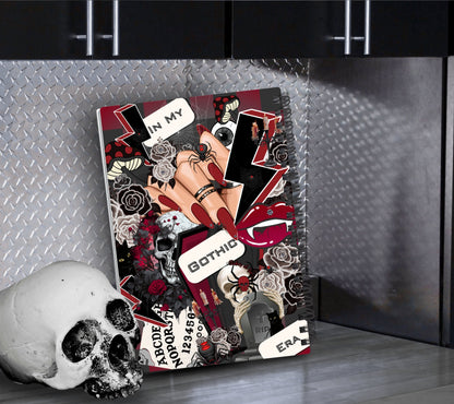 In My Gothic Era Reusable Sticker Book, Spooky Vibe Sticker Album, Perfect Gift to Personalize for Goth Lovers & Sticker Collectors