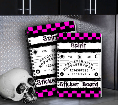 Retro Spirit Board Reusable Sticker Book, Gothic Vibe Sticker Album, Perfect Gift to Personalize for Goth Lovers & Sticker Collectors