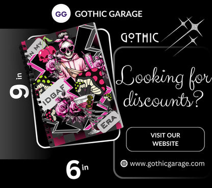 In My IDGAF Era Reusable Sticker Book, Gothic Vibe Sticker Album, Perfect Gift to Personalize for Goth Lovers & Sticker Collectors