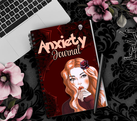 Anxiety & Stress Spiral Journal - Mental Health Workbook and Planner, Perfect Therapy for Healing Anxious Behavior