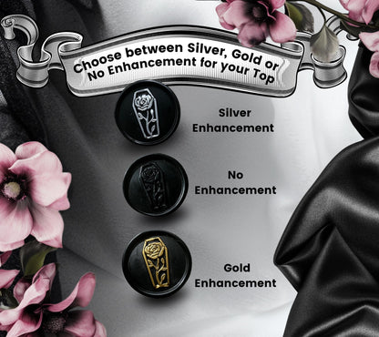 Coffin Rose Wax Seal Sticker – Gothic Soy Wax Seal, Hand-Poured for Envelopes, Gifts & Witchy Stationery