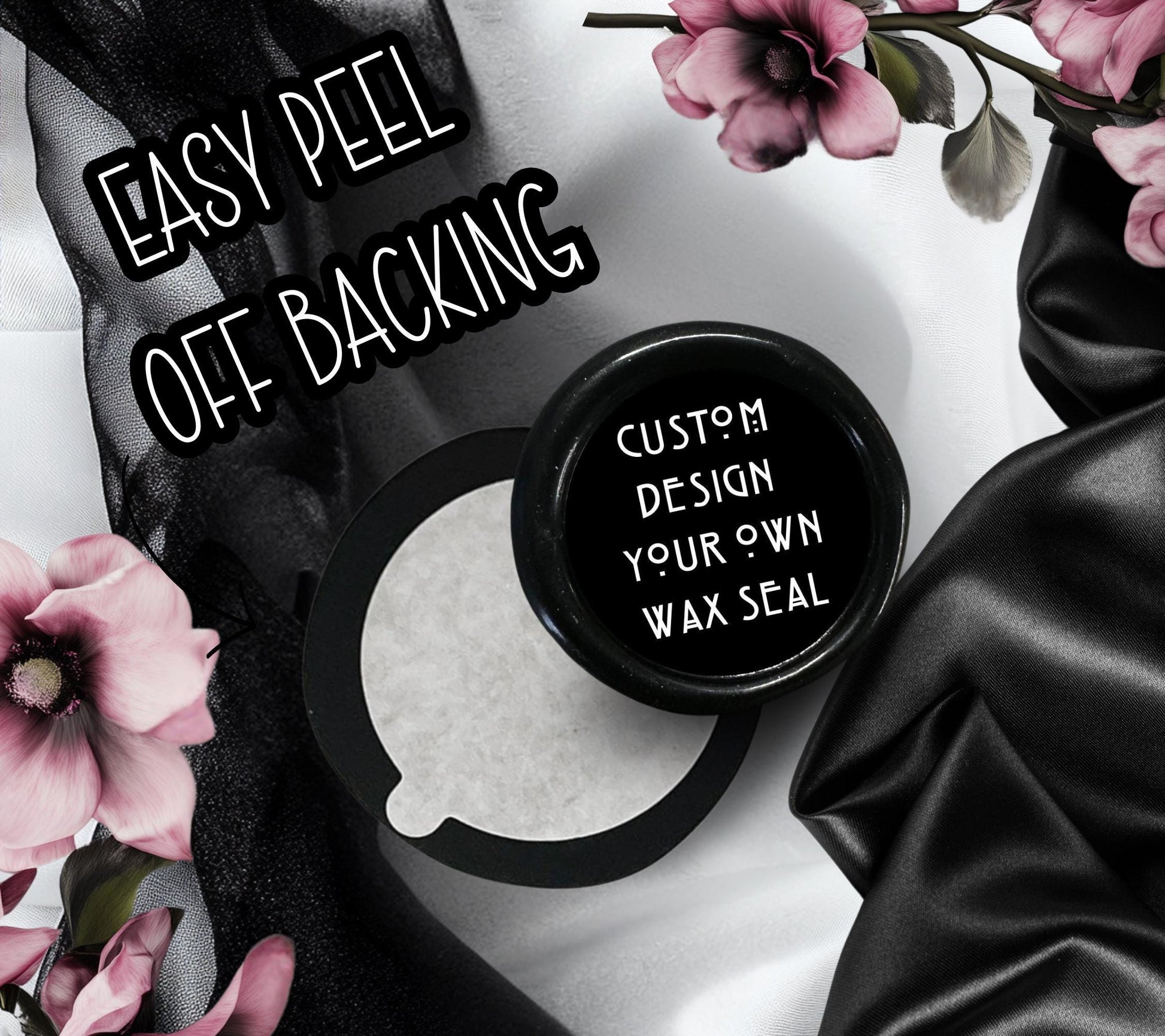 Custom Wax Seal Sticker – Design Your Own Gothic Soy Wax Seal for Invitations, Branding & Gifts