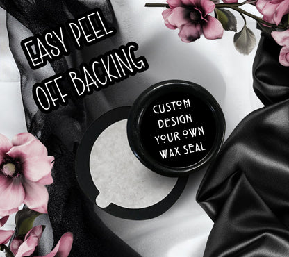 Custom Wax Seal Sticker – Design Your Own Gothic Soy Wax Seal for Invitations, Branding & Gifts