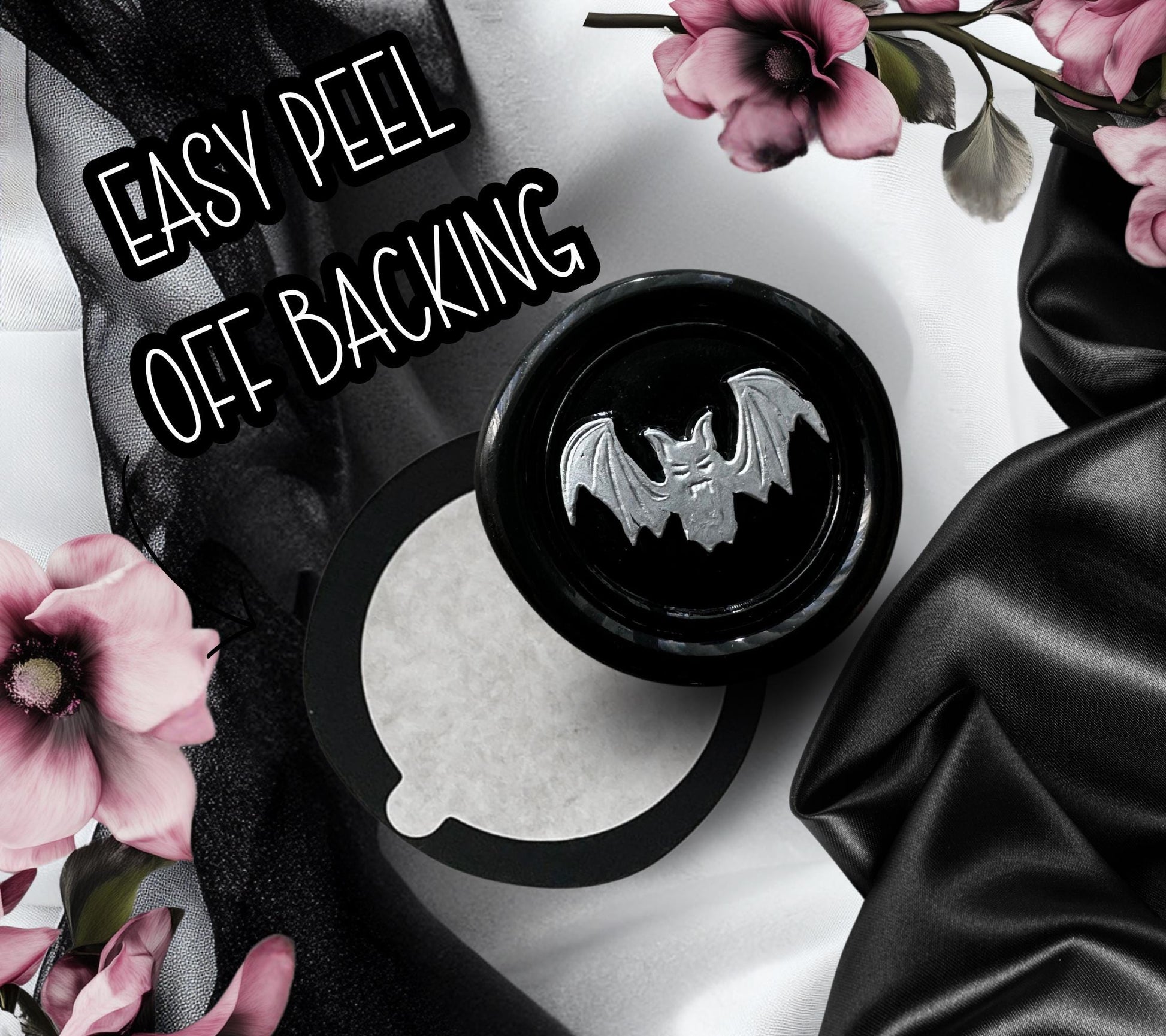 Enchanted Bat Wax Seal – Gothic Soy Wax Sticker for Witchy Mail, Gifts & Journals