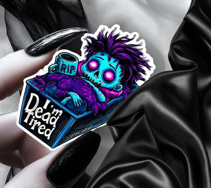 Baby Zombie Waterproof Die Cut Sticker, Choose Between Glossy or Holographic, Perfect to Add Fun to any Surface