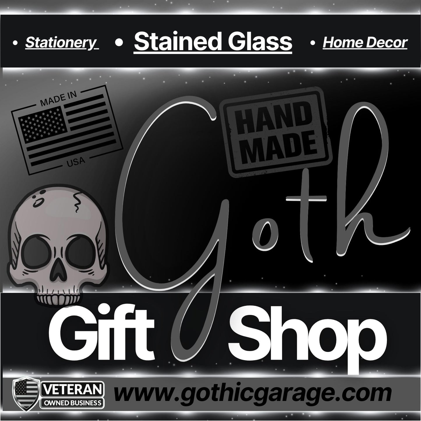 Oh My Goth Skeleton Hand Waterproof Die Cut Sticker, Choose Between Glossy or Holographic, Perfect to Add Fun to any Surface