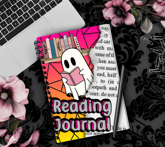 Spooky Reading Journal, Journal Your Favorite Book Reviews, Perfect Gift for Book Lovers and Readers