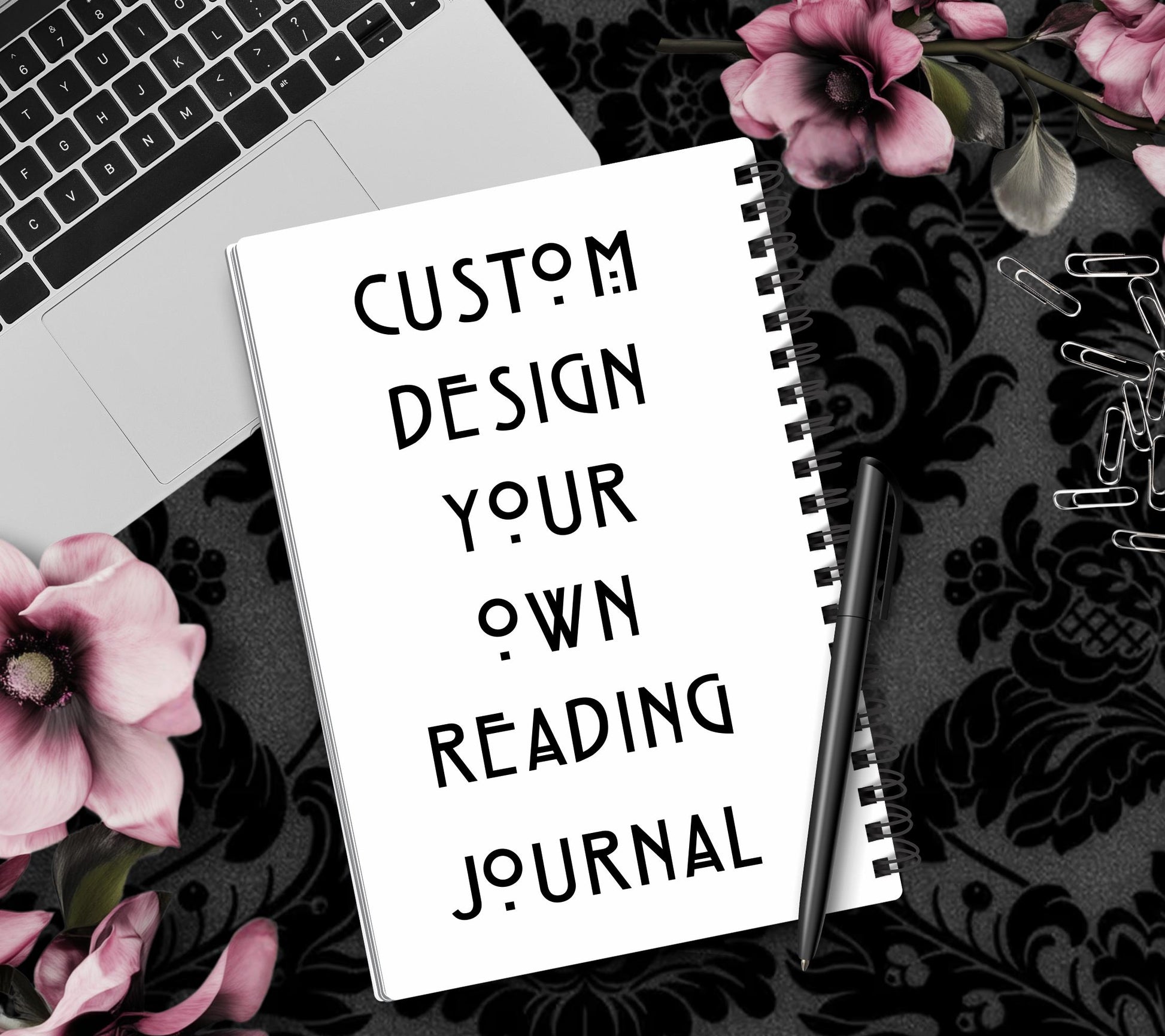 Custom Spiral Reading Planner Journal, Book Reviews & Book Journaling, Customize Your Genres and Art, Perfect Gift Ideas for Book Readers