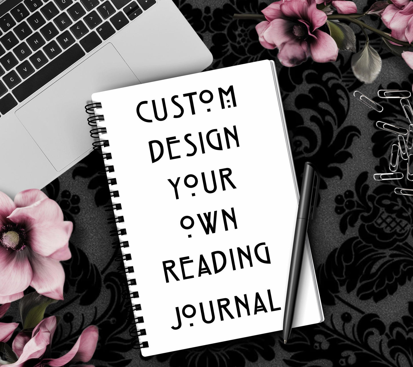 Custom Spiral Reading Planner Journal, Book Reviews & Book Journaling, Customize Your Genres and Art, Perfect Gift Ideas for Book Readers