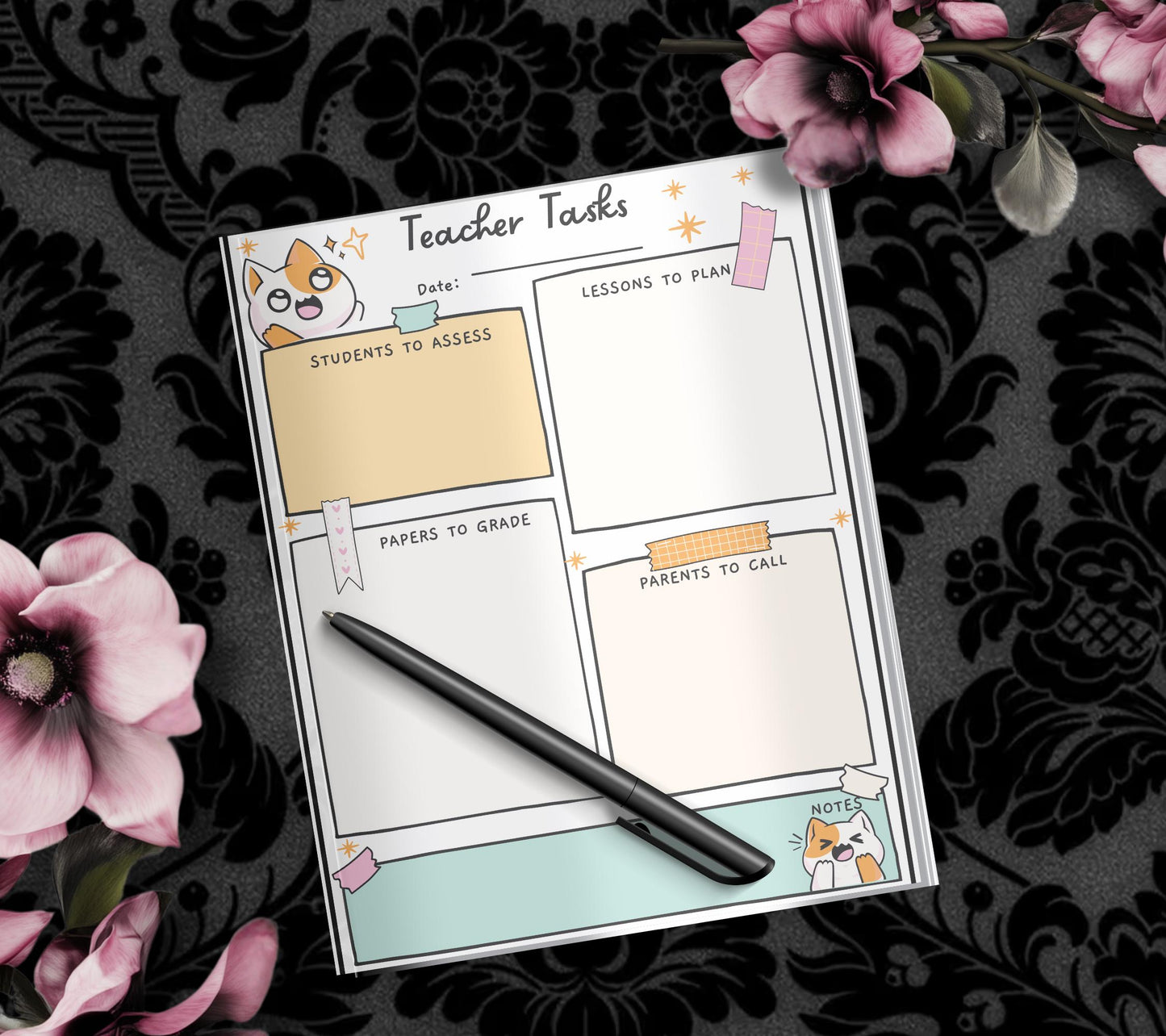 Organizing Teacher Tasks Notepad, Perfect Gift for Teacher Appreciation