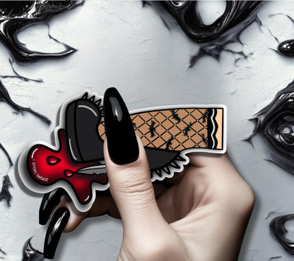 Killer Punk Heels, Waterproof Die Cut Sticker, Choose Between Glossy or Holographic, Perfect to Add Fun to any Surface