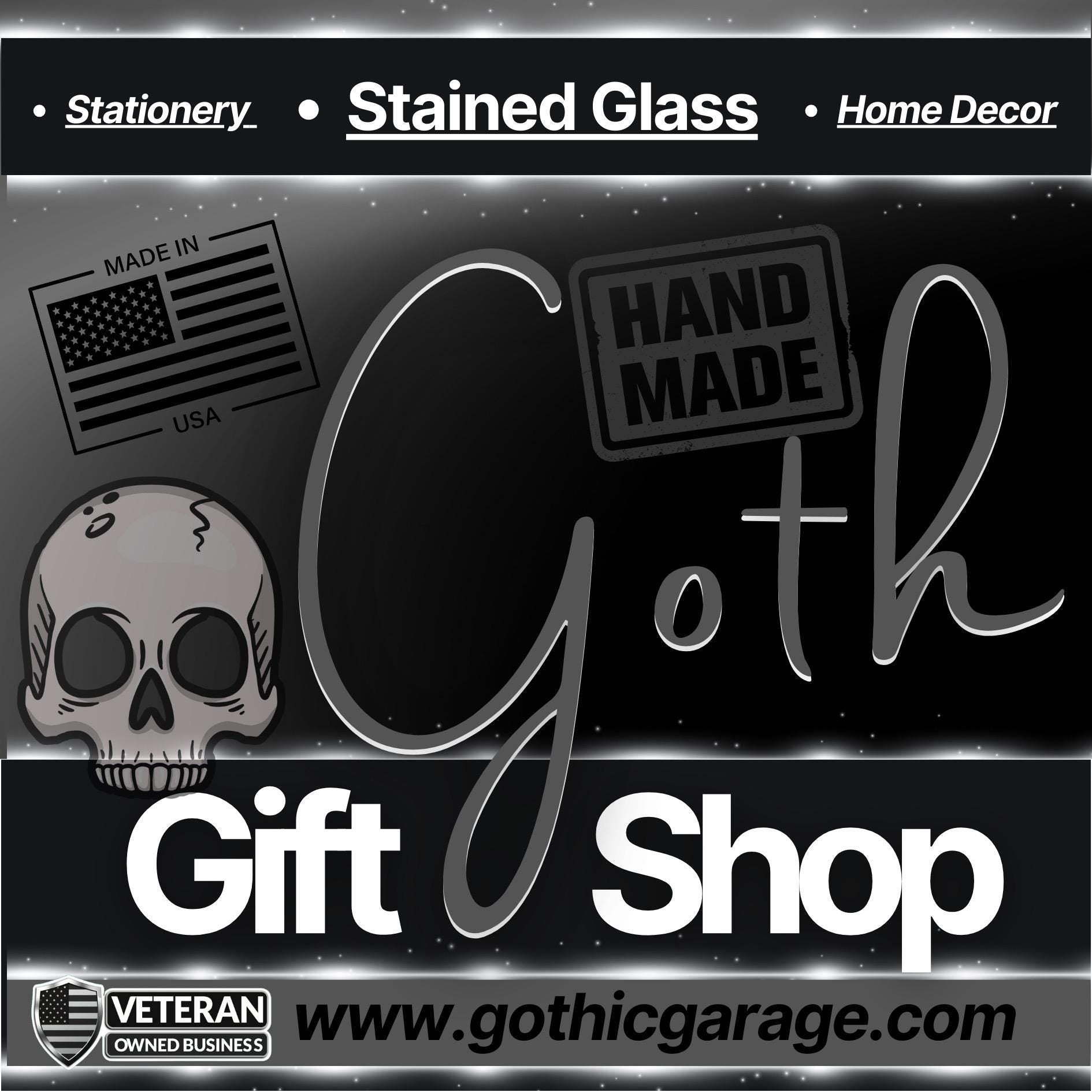 State Goth Girl License Plate, Customize Your Waterproof Die Cut Sticker, Choose Between Glossy or Holographic, Perfect Fun to any Surface