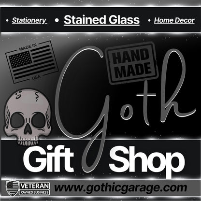 State Goth Girl License Plate, Customize Your Waterproof Die Cut Sticker, Choose Between Glossy or Holographic, Perfect Fun to any Surface
