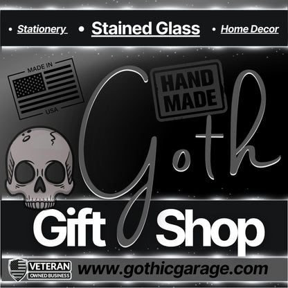 State Goth Girl License Plate, Customize Your Waterproof Die Cut Sticker, Choose Between Glossy or Holographic, Perfect Fun to any Surface