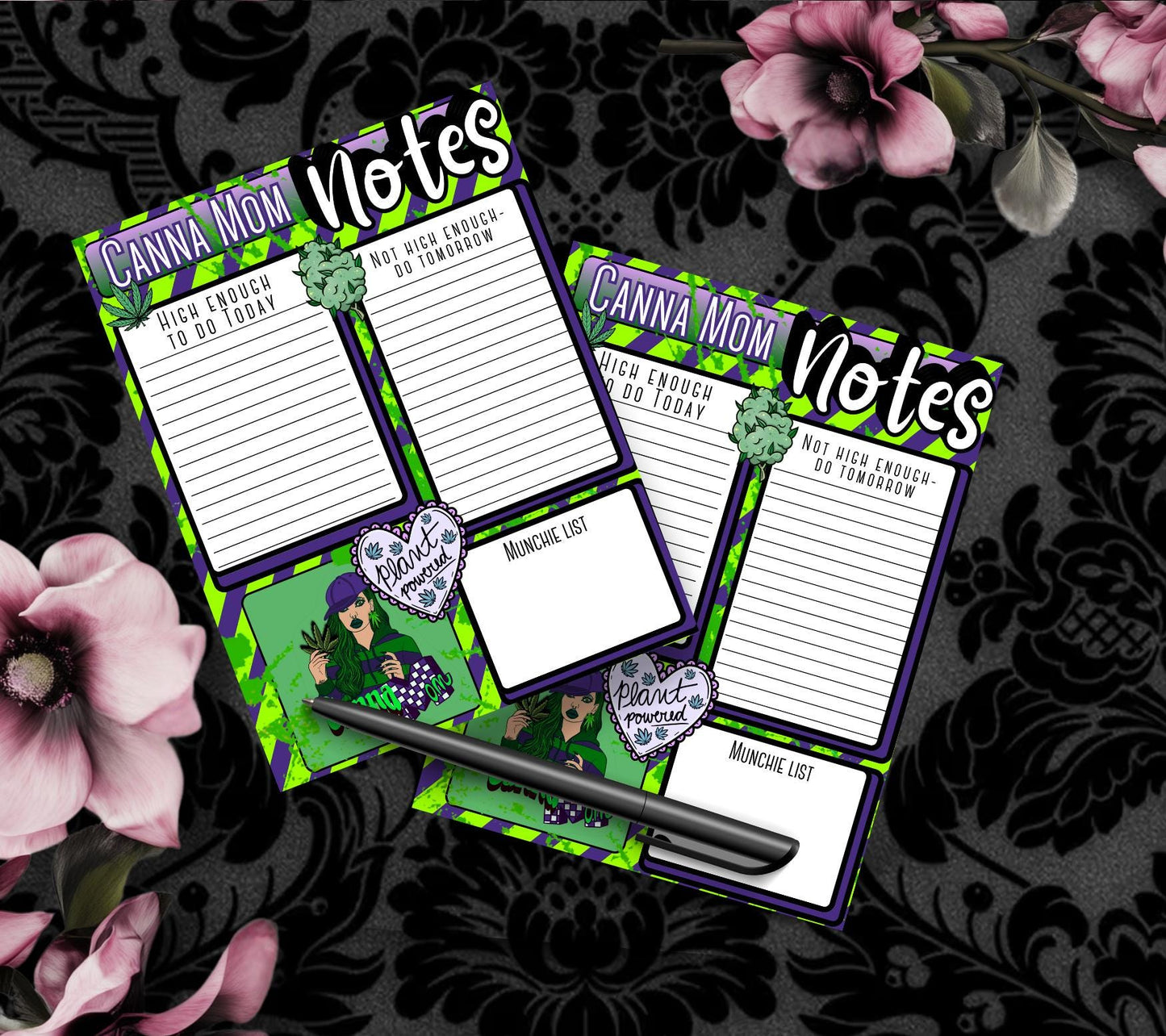 Canna Mom To-Do Notepad – Funny Weed List Pad, 50 Sheets