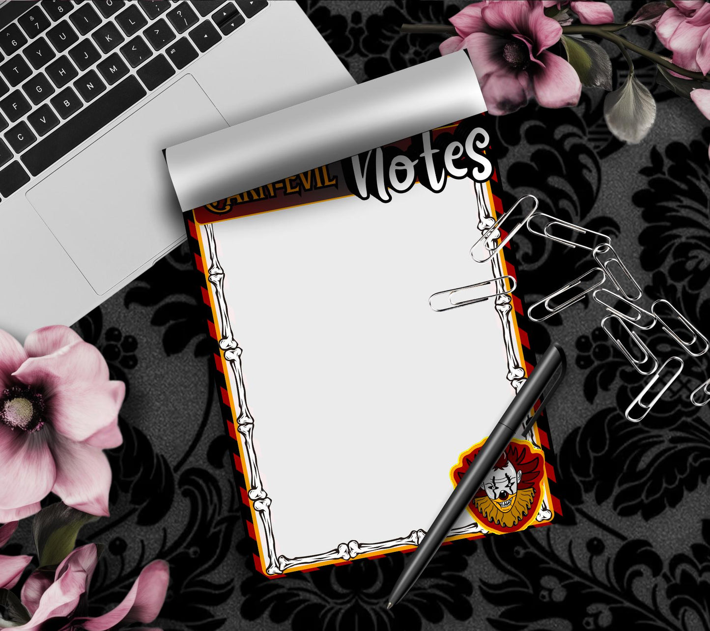Carn-Evil Notepad: Creepy Carnival To-Do List, Horror Fan Stationery