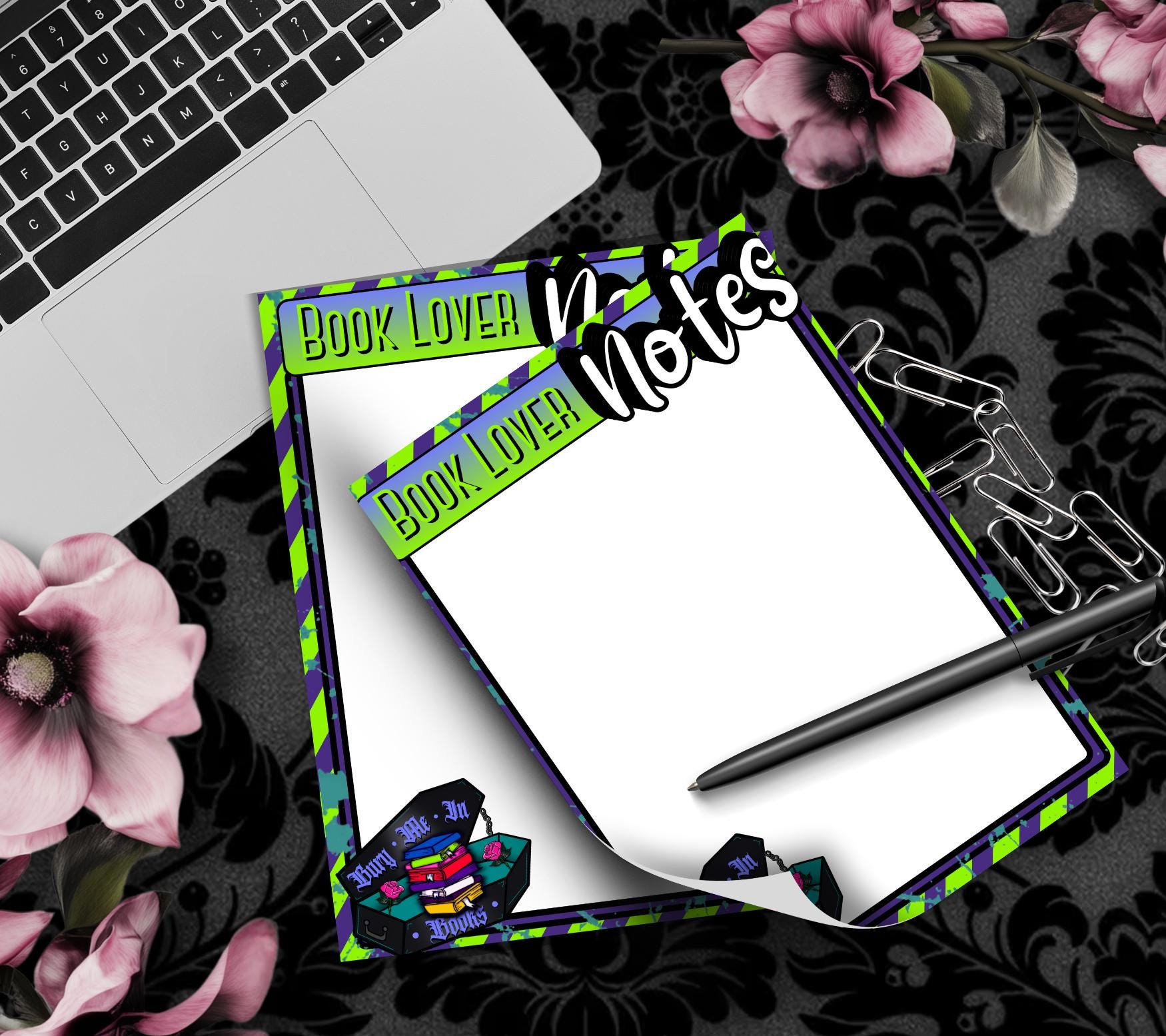 Dark Academia Book Lover Notepad: Gothic Reader To-Do List