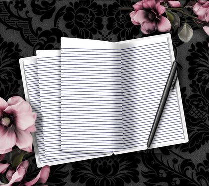 Queen Bee of the Dead Notebook- Hand Drawn– 160 Lined Pages for Daily Tasks and Notes