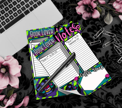 Dark Academia Notepad: Book Lover To-Do Lists, Coffin Nook - 50 Sheets