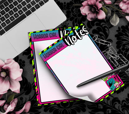 Horror Girl Notepad: Retro Spooky To-Do List (50 Sheets)