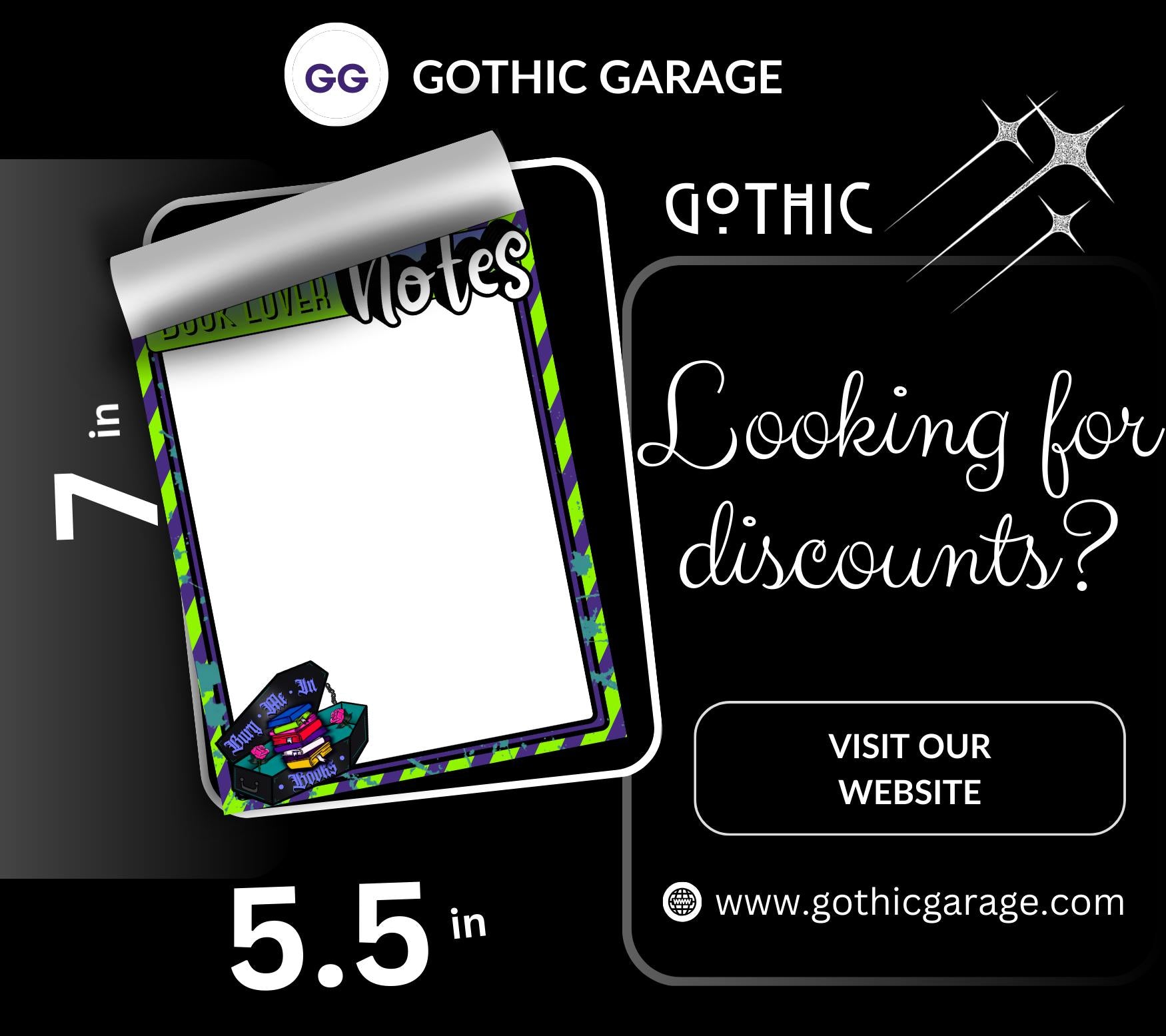 Dark Academia Book Lover Notepad: Gothic Reader To-Do List
