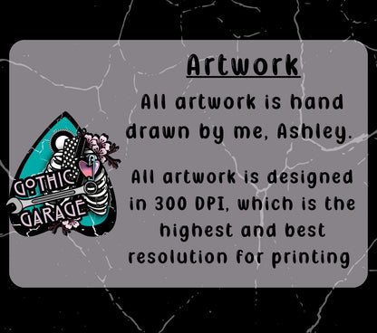 Pastel Goth Clipart Pack – 9 Cute & Creepy Digital Graphics for Crafts, Stickers and Sublimation