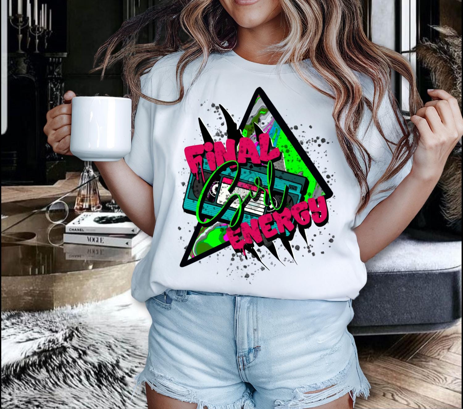 Final Girl Horror PNG Bundle – Slasher Sublimation Design Pack for Retro T-Shirts