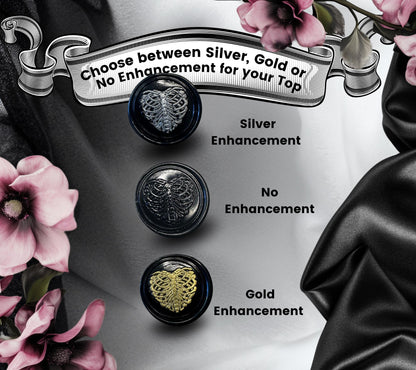 Gothic Ribcage Wax Seal – Dark Anatomical Wax Seal Stickers for Invitations, Stationery & Journals