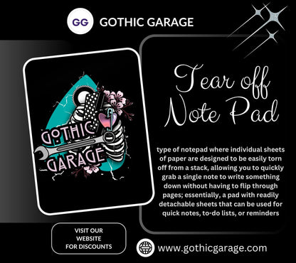 Custom Teacher Notes Notepad – Ghost Design with Name | Cute Teacher Gift & Classroom Stationery