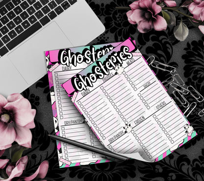Ghosteries Spooky Grocery List Notepad: Gothic Shopping Checklist