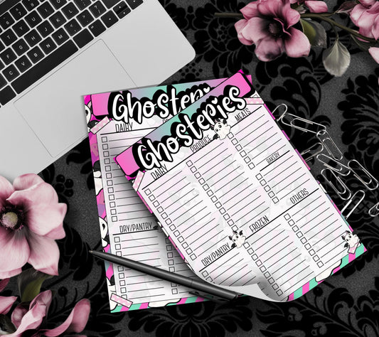 Ghosteries Spooky Grocery List Notepad: Gothic Shopping Checklist