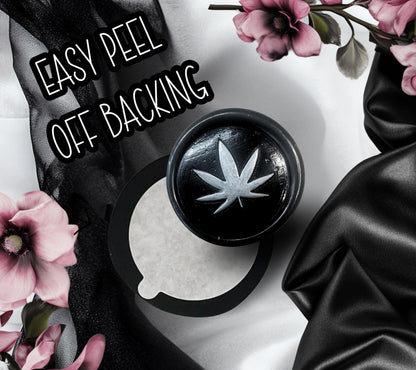 Cannabis Pot Leaf Wax Seal – Hand-Poured Adhesive Seal for Envelopes, Journals & Gifts