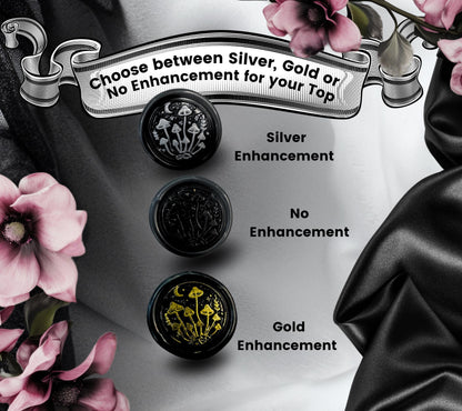 Mini Mushroom Wax Seal – Gothic Soy Wax Stickers for Invitations, Journals & Gifts