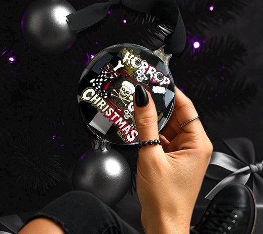 Horror Girl Christmas Ornament – Gothic Creepy Christmas Decor for Horror Fans & Alt Holiday Trees