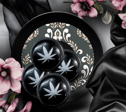 Cannabis Pot Leaf Wax Seal – Hand-Poured Adhesive Seal for Envelopes, Journals & Gifts