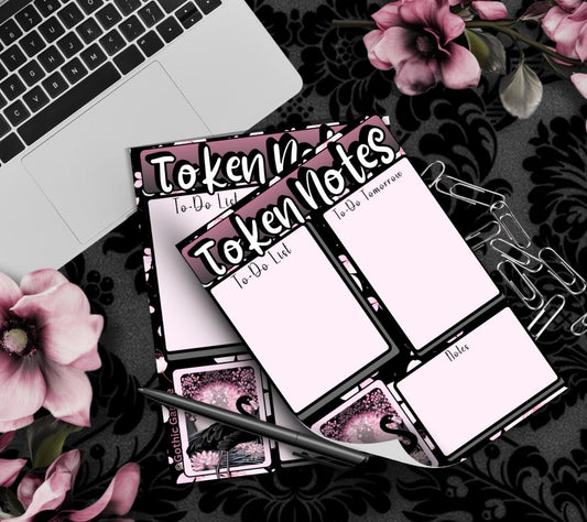 Gothic Black Flamingo Notepad – To-Do List & Alternative Stationery