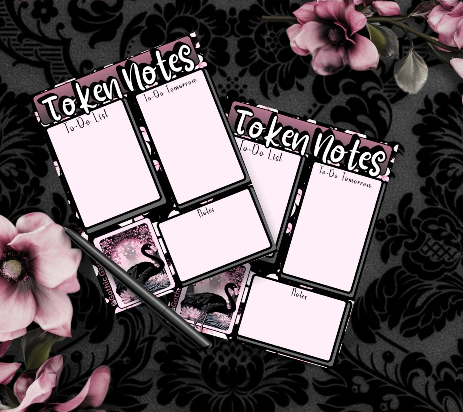 Gothic Black Flamingo Notepad – To-Do List & Alternative Stationery